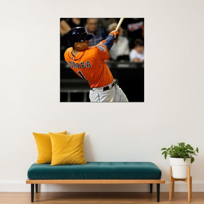 Carlos Correa Baseball Poster Mlb Player Wall Art Houston Astros Sports Print - xonomax