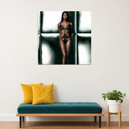 Naomi Campbell Sexy Mode Poster Iconic Supermodel Wall Art