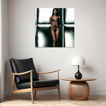 Naomi Campbell Sexy Mode Poster Iconic Supermodel Wall Art