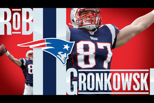 New England Patriots Rob Gronkowski Nfl Poster Famous Football Player Motivational Sports Print - xonomax