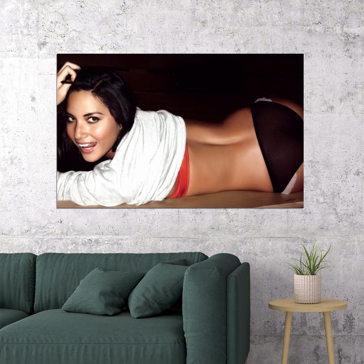 Sexy Model Olivia Munn Beautiful Girl Poster Stunning Beauty Wall Print