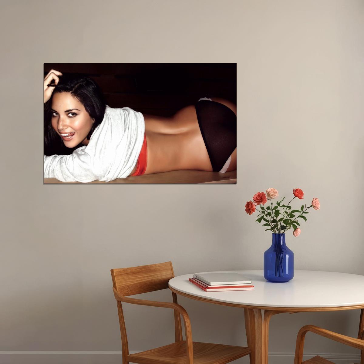 Sexy Model Olivia Munn Beautiful Girl Poster Stunning Beauty Wall Print