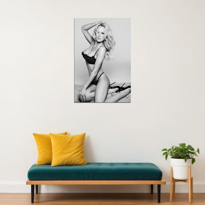 Pamela Anderson Bikini Model Photoshoot Poster Stunning 80s 90s Actress Wall Print