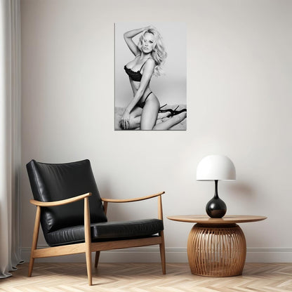 Pamela Anderson Bikini Model Photoshoot Poster Stunning 80s 90s Actress Wall Print