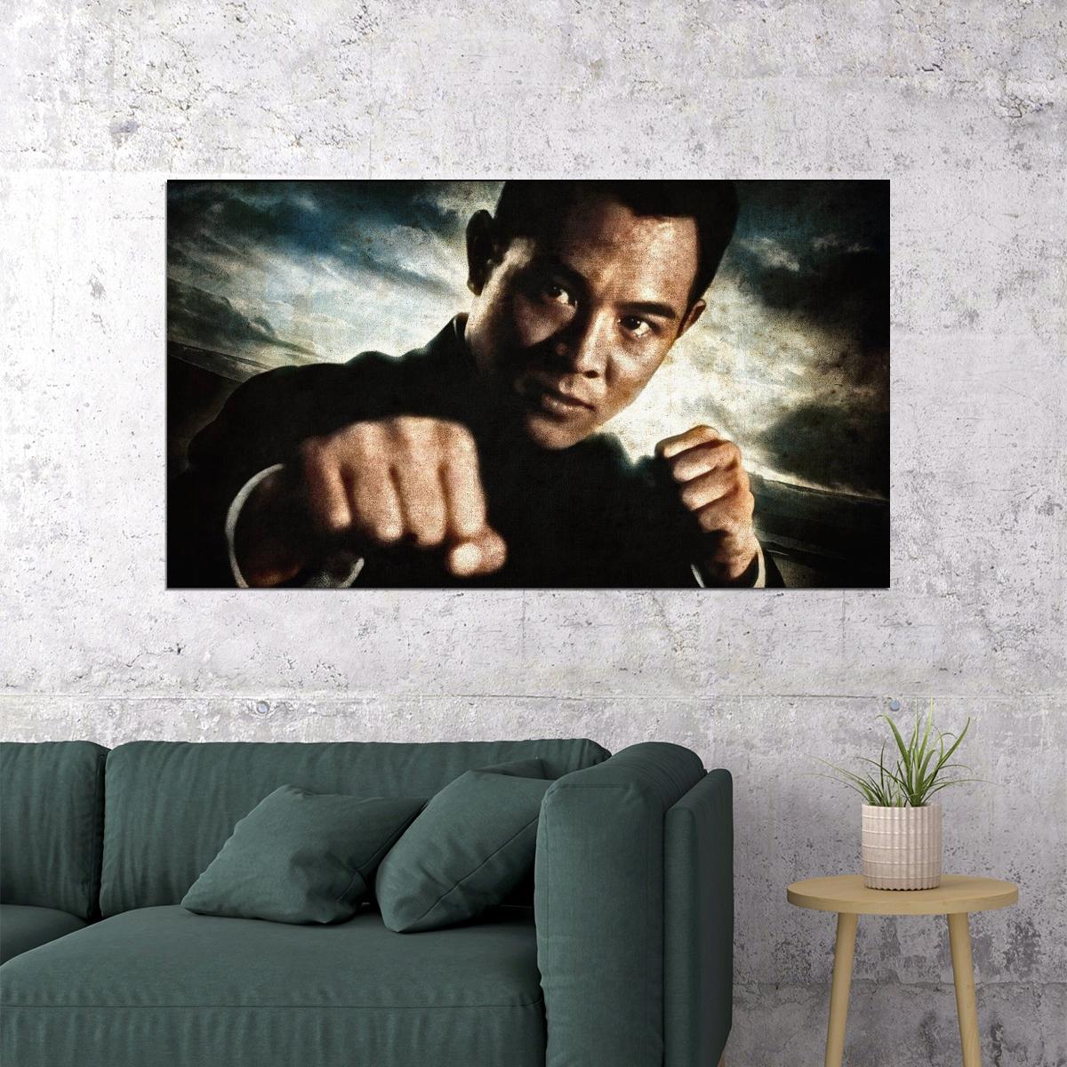 Jet Li Poster Action Movie Star Actor Martial Arts Wall Art