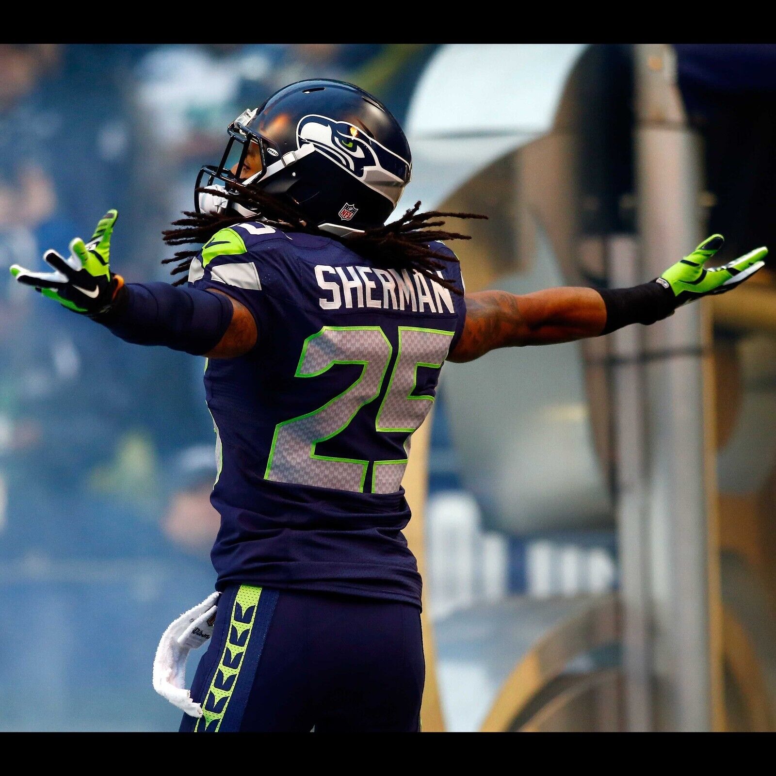 Seattle Seahawks Richard Sherman Nfl Poster Famous Cornerback Motivational Sports Print - xonomax