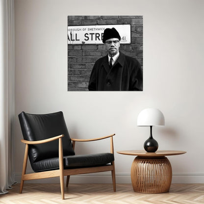 Malcolm X Black Empowerment Poster Social Justice Wall Print