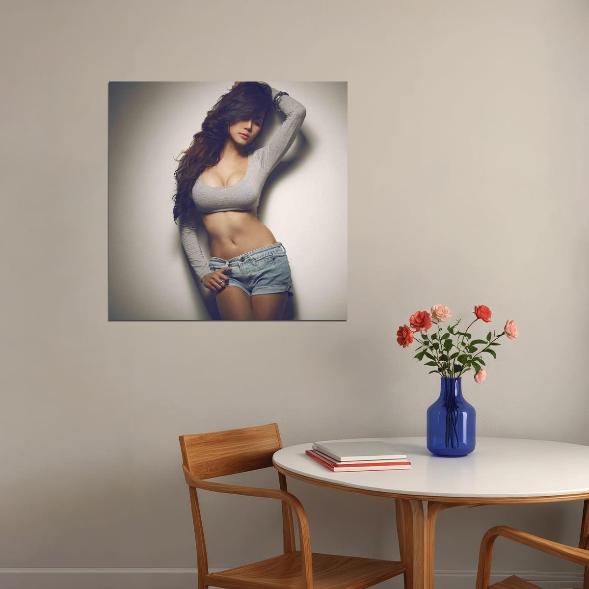 Sexy Super Model Girl Poster Stunning Fashion Beauty Wall Print