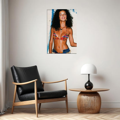 Adriana Lima Poster Supermodel Wall Art Fashion Icon Print