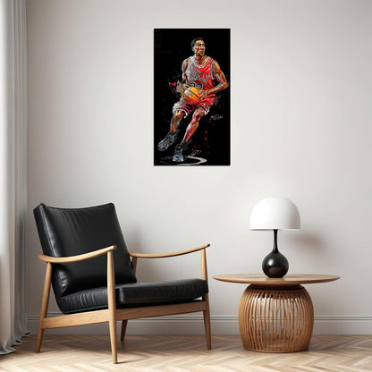 Scottie Pippen Nba Poster Famous Basketball Star Motivational Sports Print - xonomax