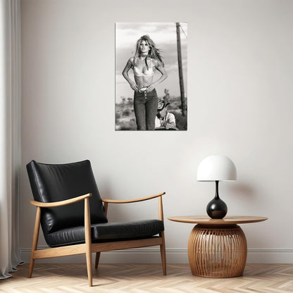 Claudia Schiffer Supermodel Poster Stunning Fashion Icon Wall Print