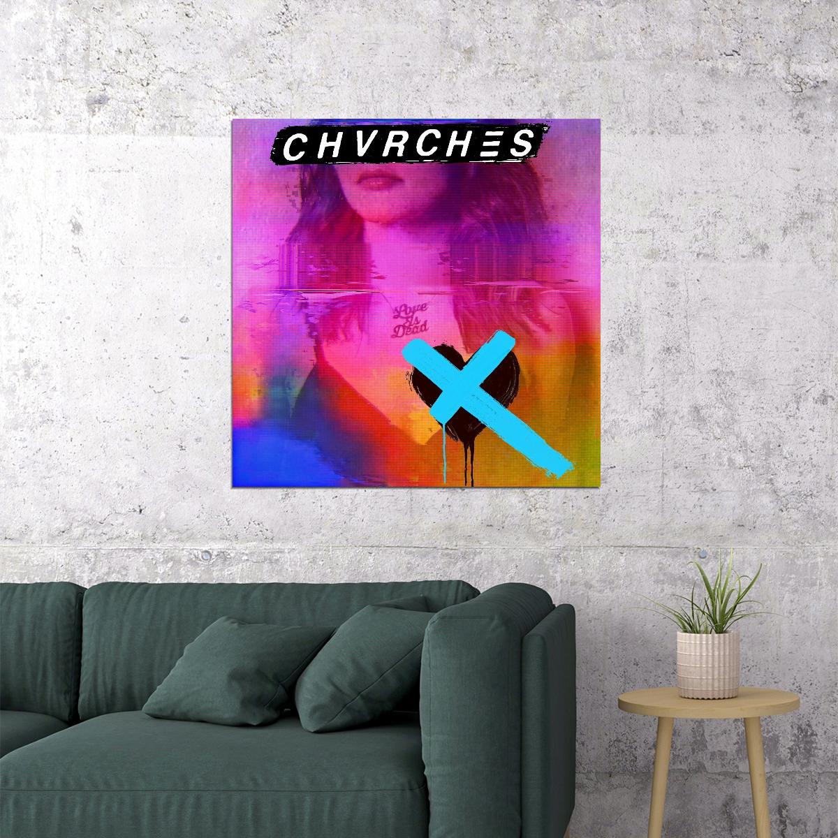 Chvrches Album Cover Art Synth-pop Music Poster Band Music Print