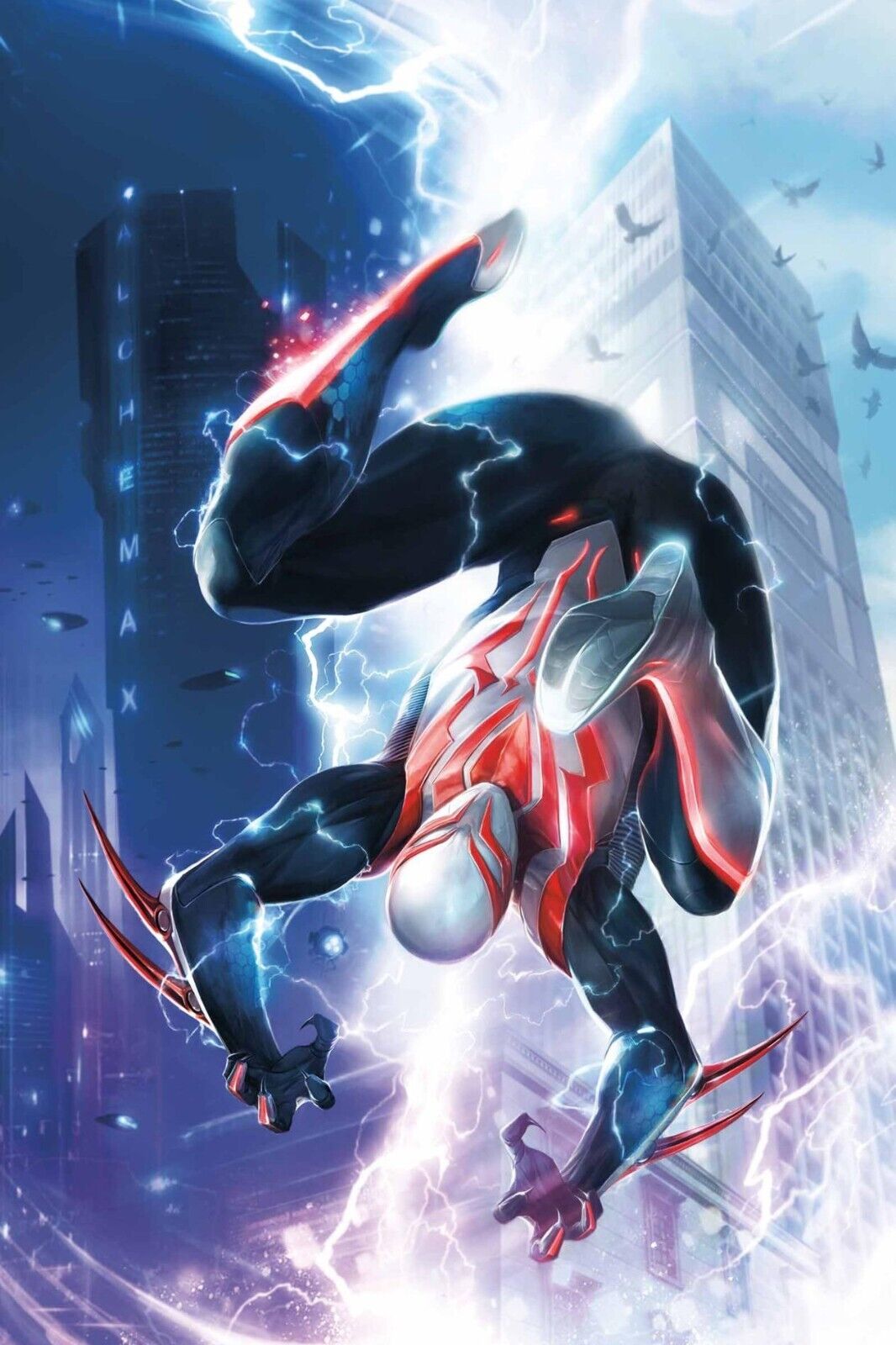 Spider-man 2099 Comic Book Poster Futuristic Hero Print