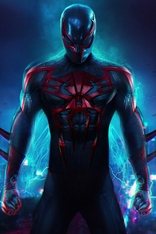 Spider-man 2099 Comic Book Poster Futuristic Hero Print