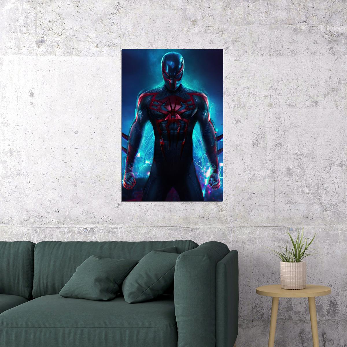 Spider-man 2099 Comic Book Poster Futuristic Hero Print