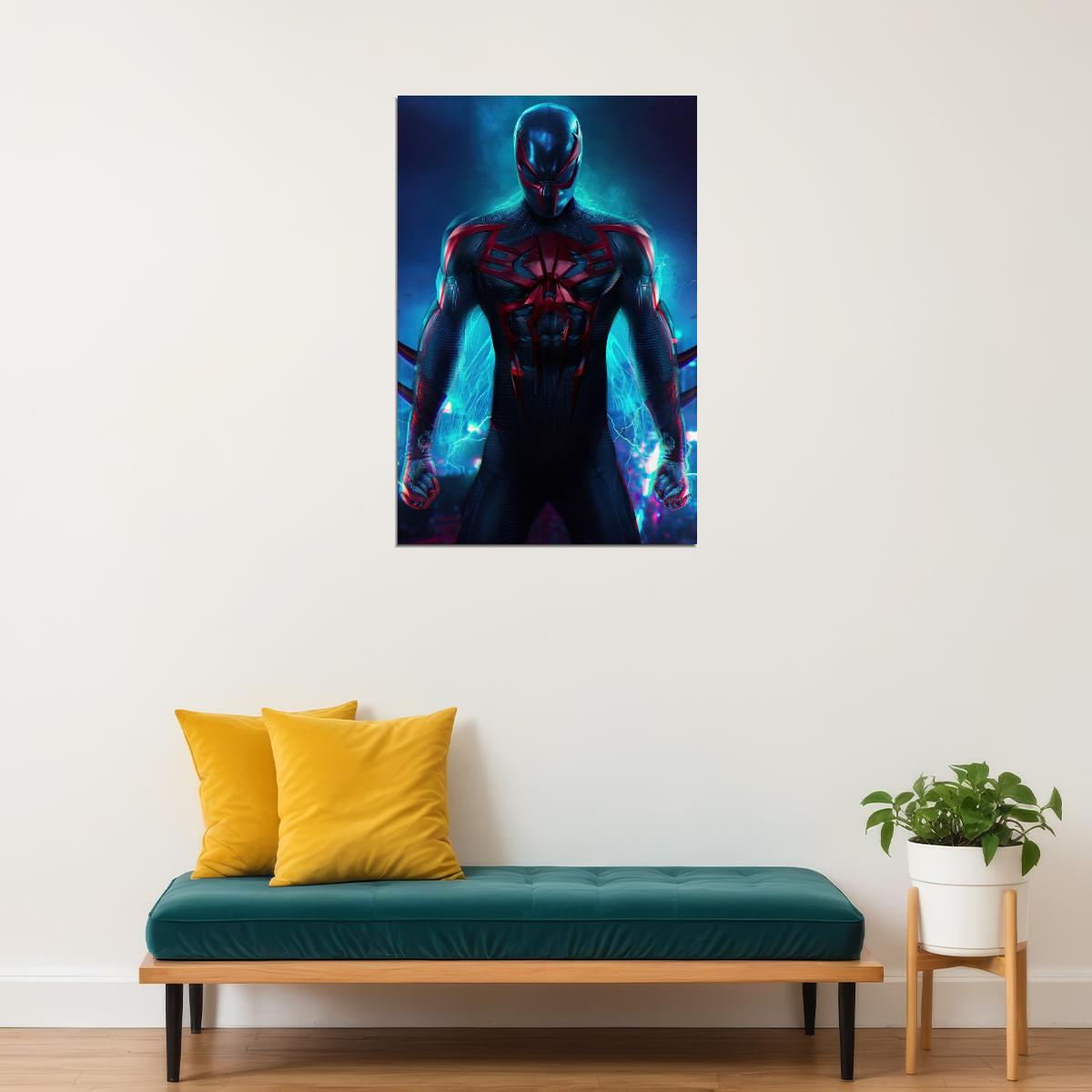 Spider-man 2099 Comic Book Poster Futuristic Hero Print