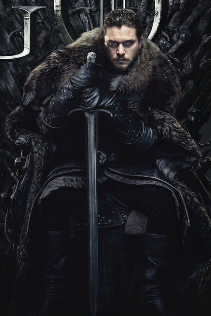 Game Of Thrones Jon Snow Tv Series Poster Fantasy Drama Wall Art Hbo Show Print - xonomax