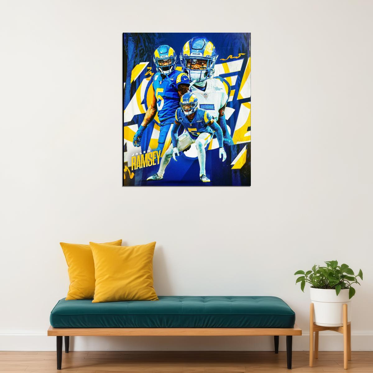 Jalen Ramsey Nfl Football Player Poster Motivational Sports Wall Art - xonomax