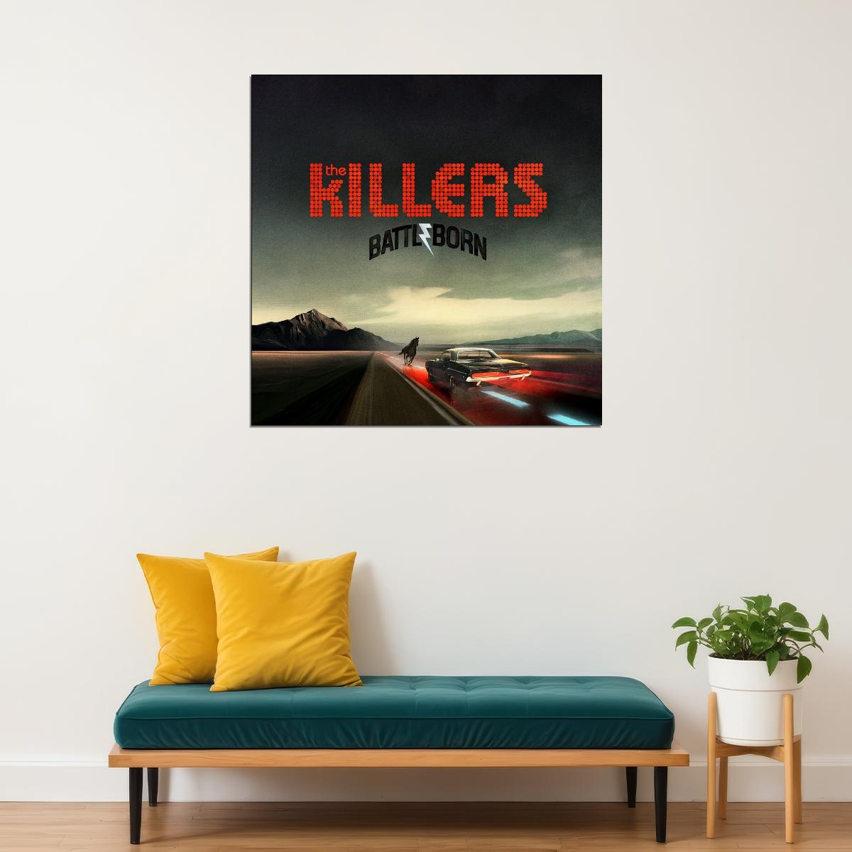 The Killers Battle Born Album Cover Art Music Poster Iconic Rock Band Print