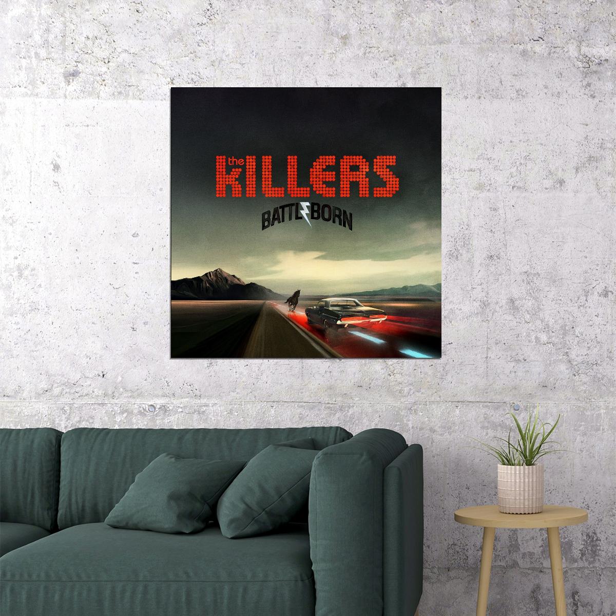 The Killers Battle Born Album Cover Art Music Poster Iconic Rock Band Print