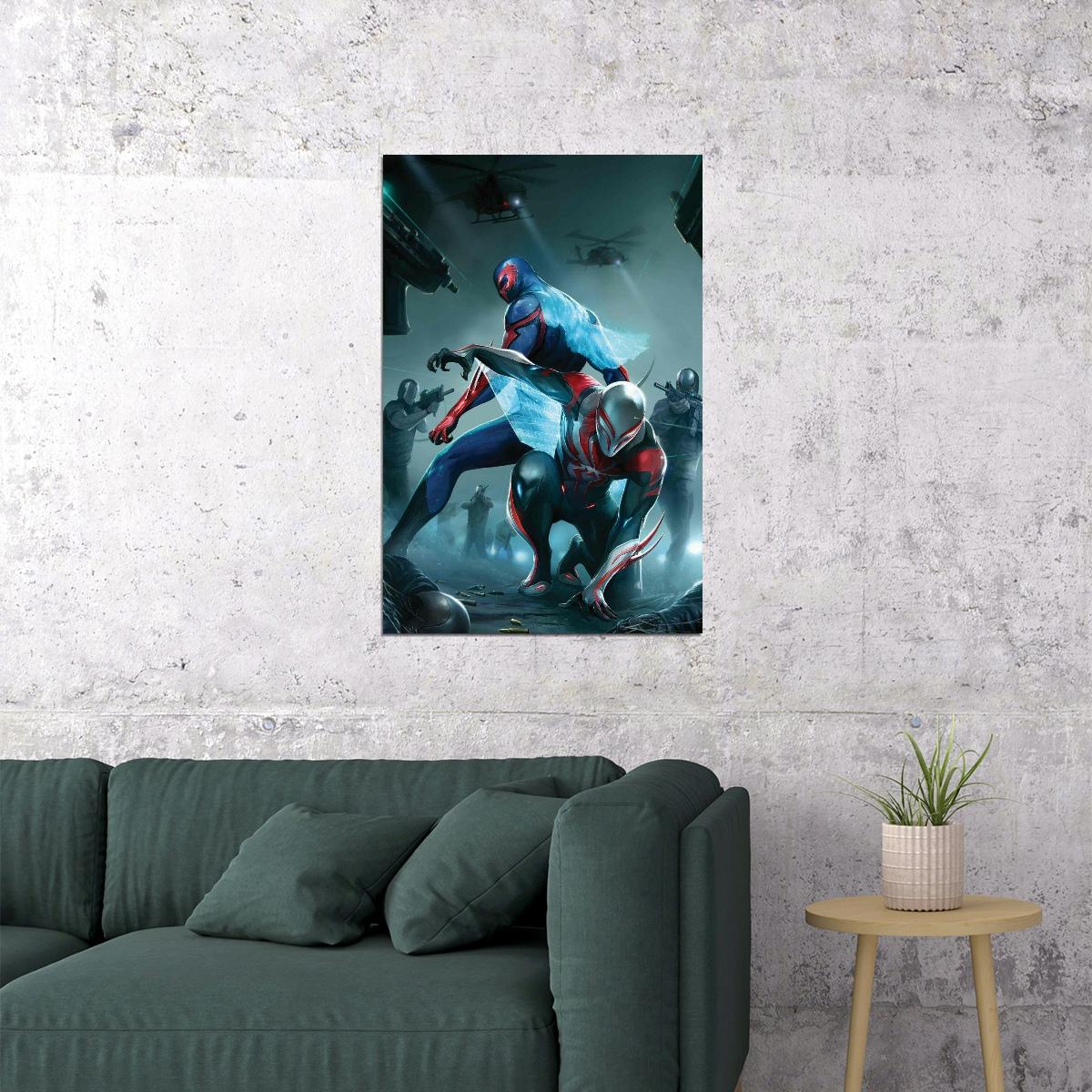 Spider-man 2099 Comic Book Poster Futuristic Hero Print