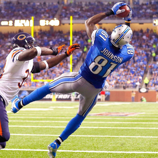 Calvin Johnson Detroit Lions Football Poster Nfl Star Wall Art Sports Print - xonomax
