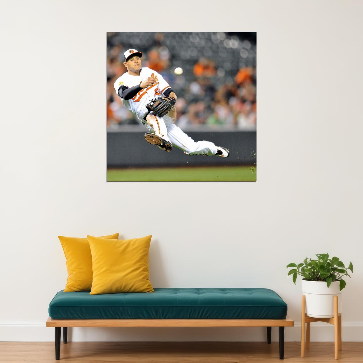 Manny Machado Baseball Poster Famous Mlb Player Wall Art - xonomax