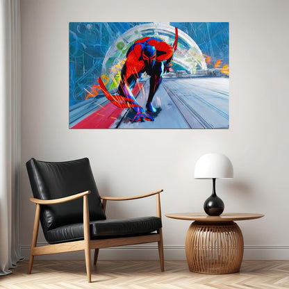 Spider-man 2099 Comic Book Poster Futuristic Hero Print