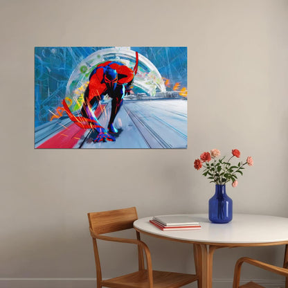 Spider-man 2099 Comic Book Poster Futuristic Hero Print