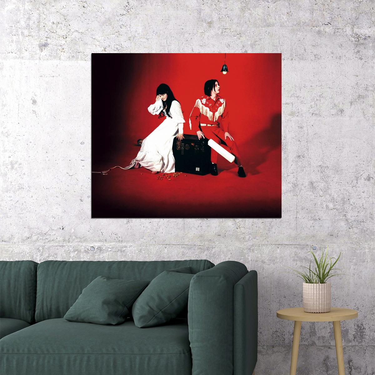 The White Stripes Elephant Album Cover Art Rock Music Poster Iconic Alternative Band Print