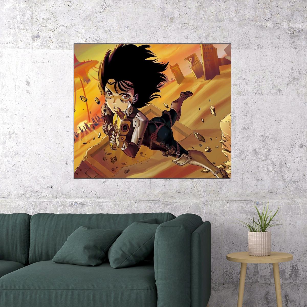 Alita: Battle Angel Movie Poster Sci-fi Film Wall Art Manga Adaptation Print