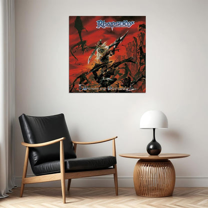 Rhapsody Album Cover Art Symphonic Metal Music Poster Famous Band Wall Print