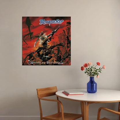 Rhapsody Album Cover Art Symphonic Metal Music Poster Famous Band Wall Print