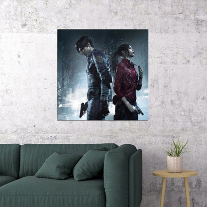 Resident Evil Video Game Poster Survival Horror Gamer Wall Art Print