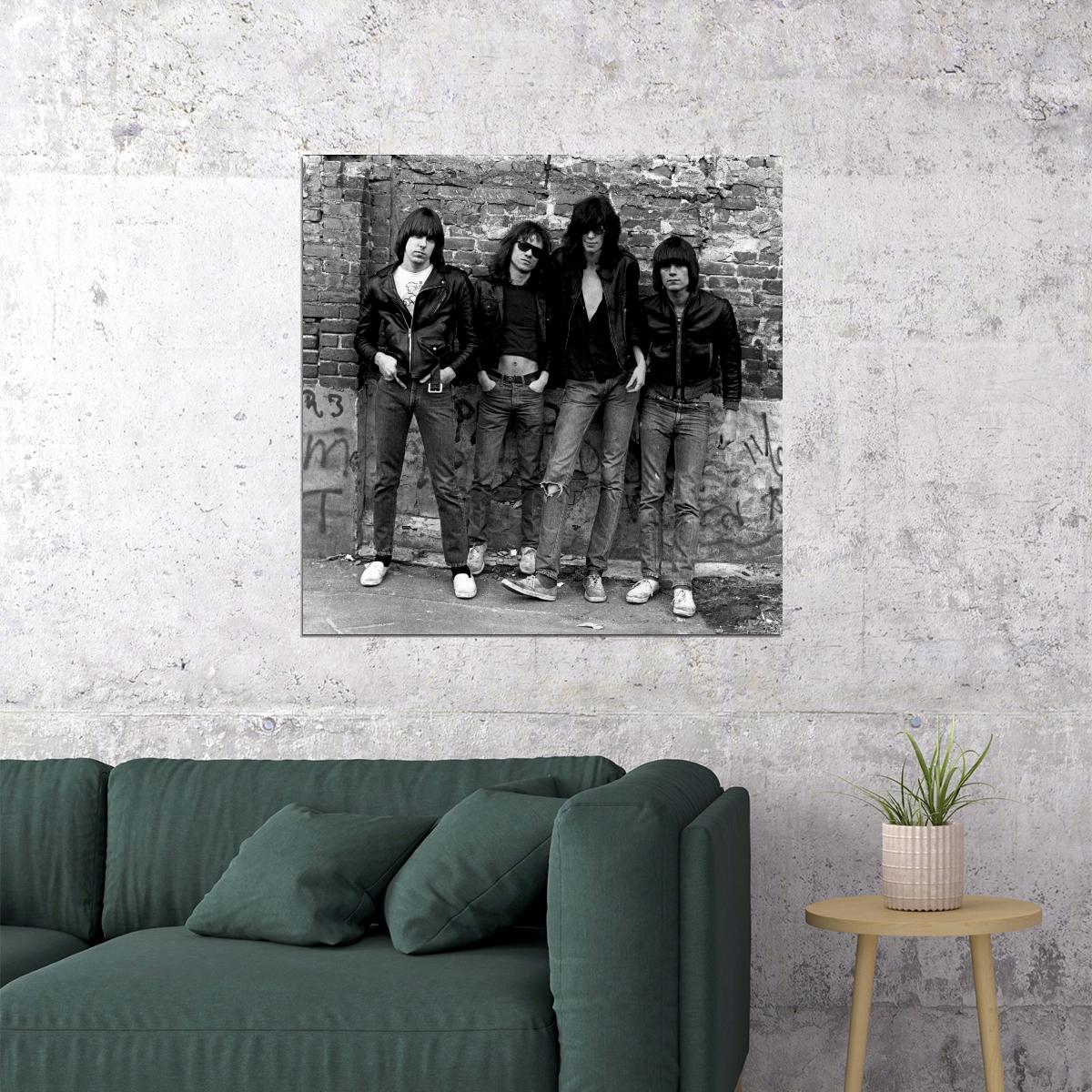 Ramones Music Poster Punk Rock Band Wall Print