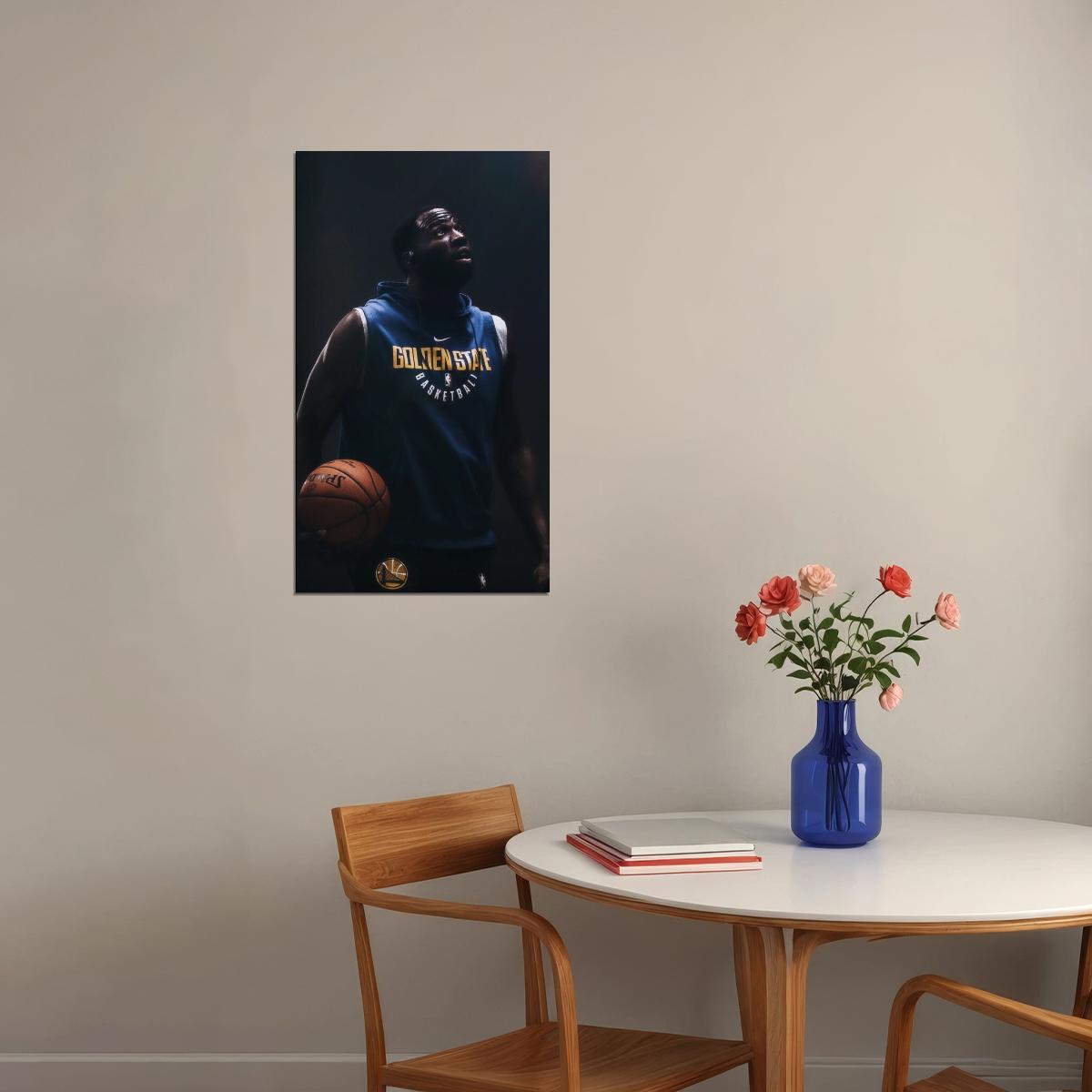 Draymond Green Basketball Poster Nba Player Wall Art Golden State Warriors Print