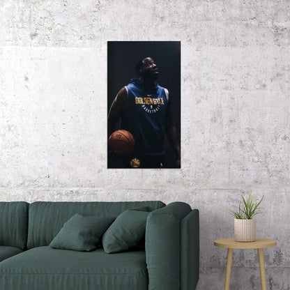 Draymond Green Basketball Poster Nba Player Wall Art Golden State Warriors Print