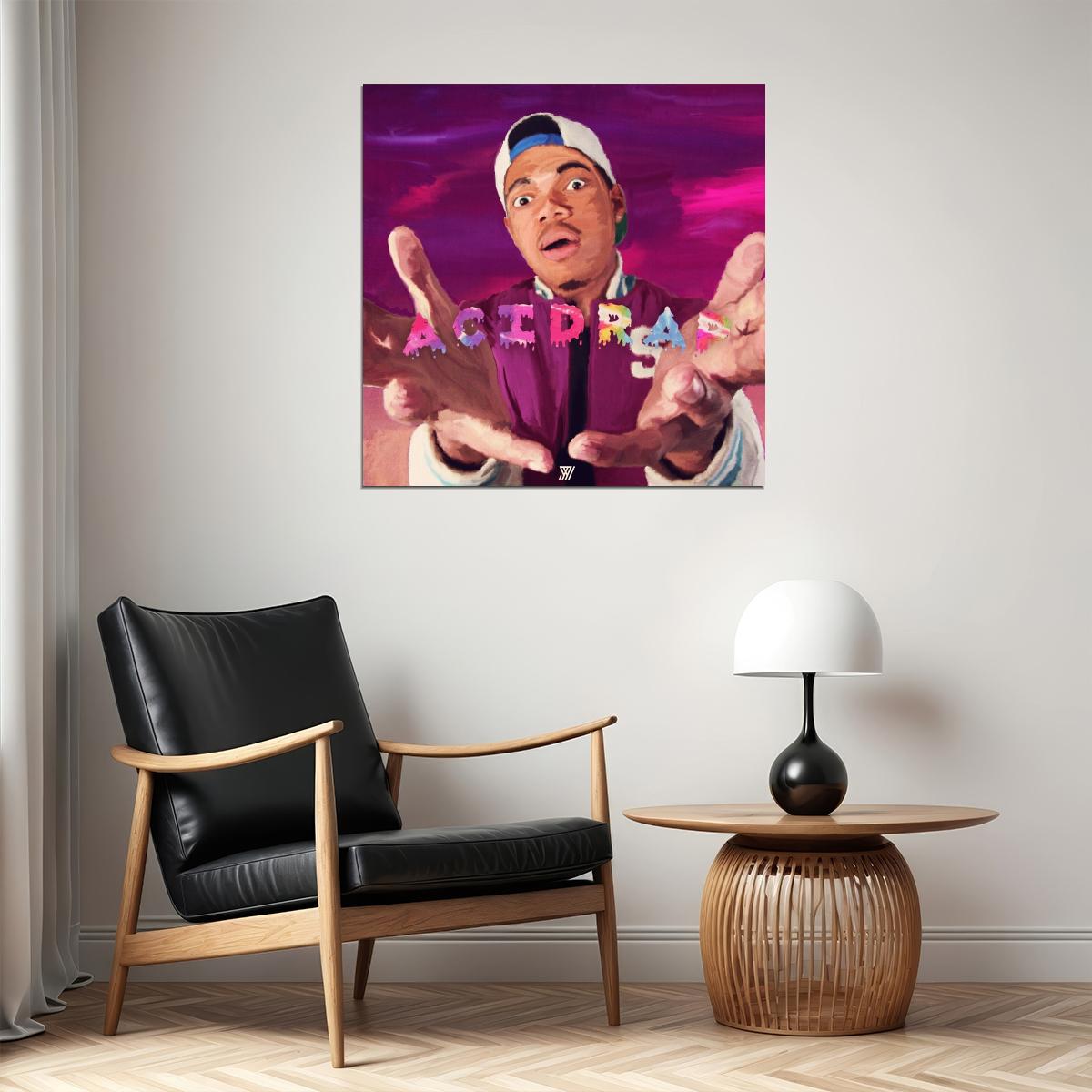 Chance The Rapper Acid Rap Mixtape Cover Art Hip-hop Music Poster Rap Artist Print