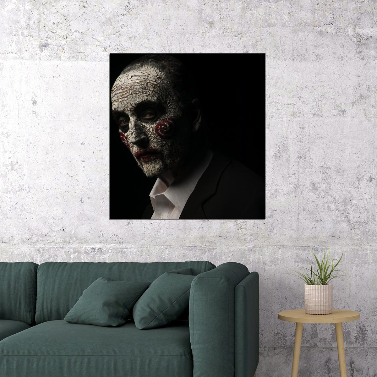 Saw Movie Poster Classic Horror Film Iconic Slasher Wall Print