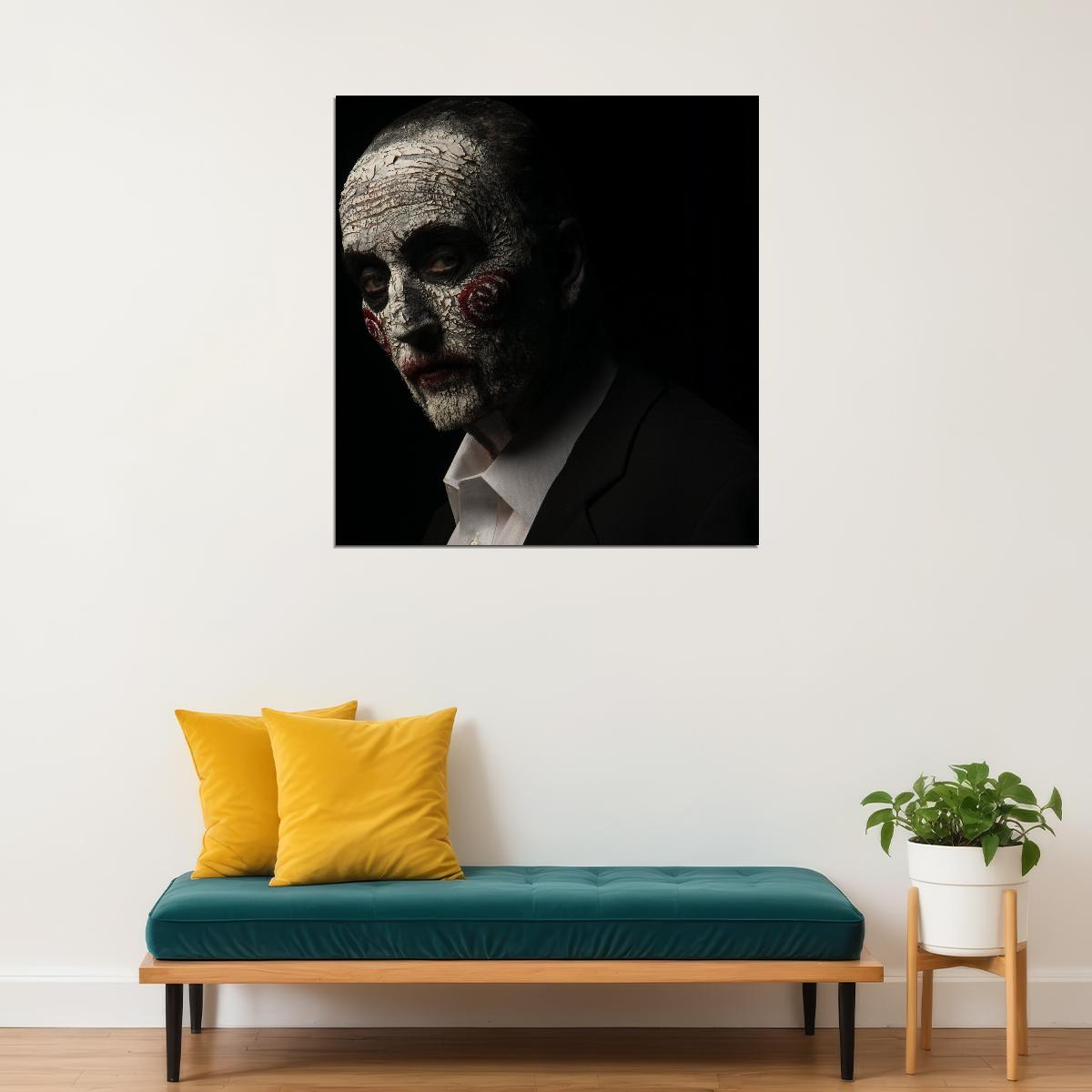 Saw Movie Poster Classic Horror Film Iconic Slasher Wall Print