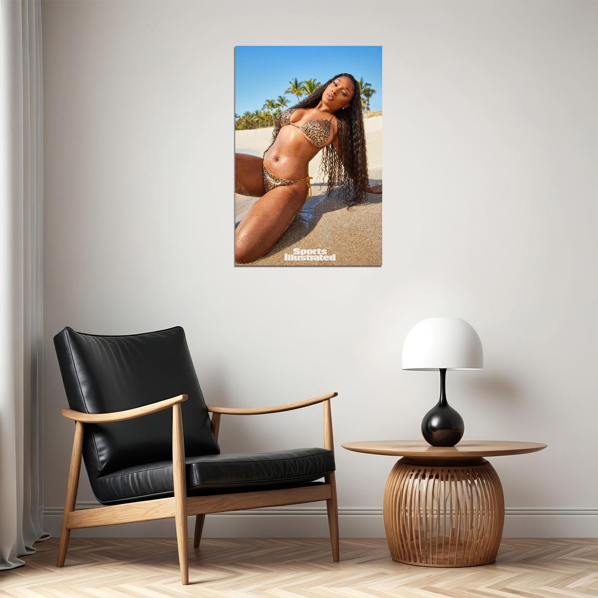 Megan Thee Stallion Music Poster Famous Rapper Wall Print