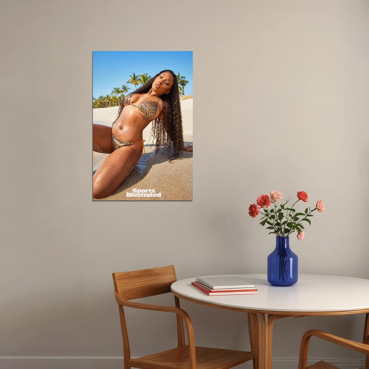 Megan Thee Stallion Music Poster Famous Rapper Wall Print