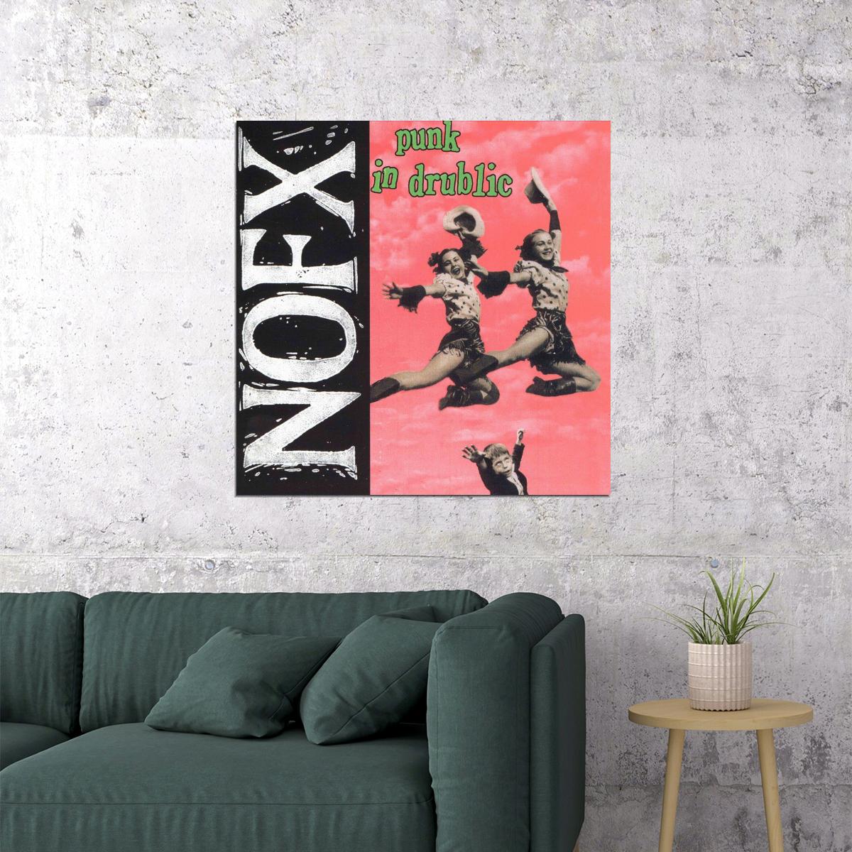 Nofx Punk In Drublic Album Cover Art Punk Rock Music Poster Wall Print