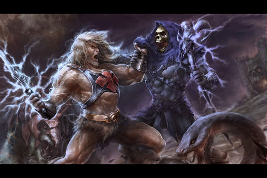 He-man Vs. Skeletor Poster Masters Of The Universe Wall Art Classic Cartoon Print - xonomax
