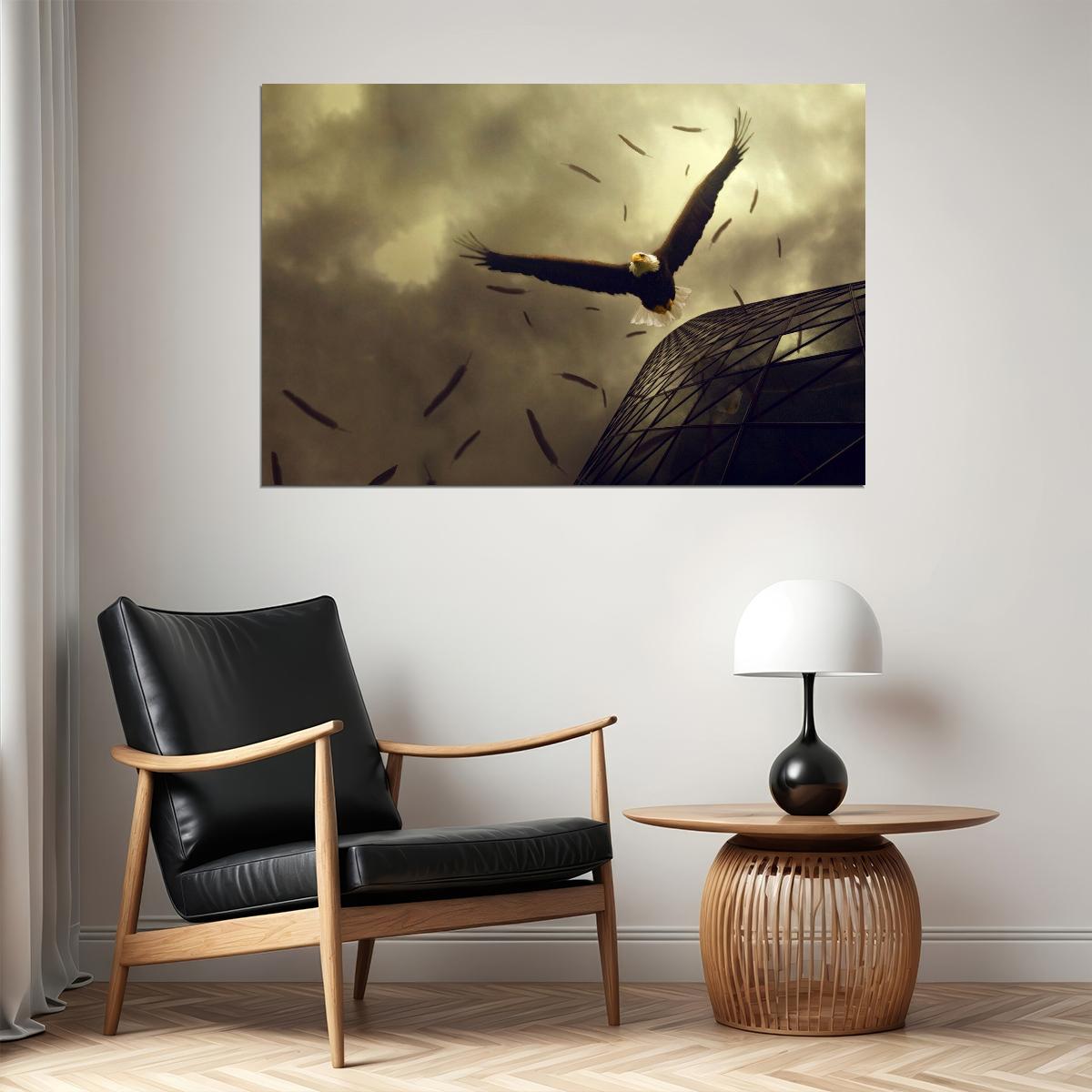 American Bald Eagle Poster National Bird Wall Art Wildlife Photography Print - xonomax