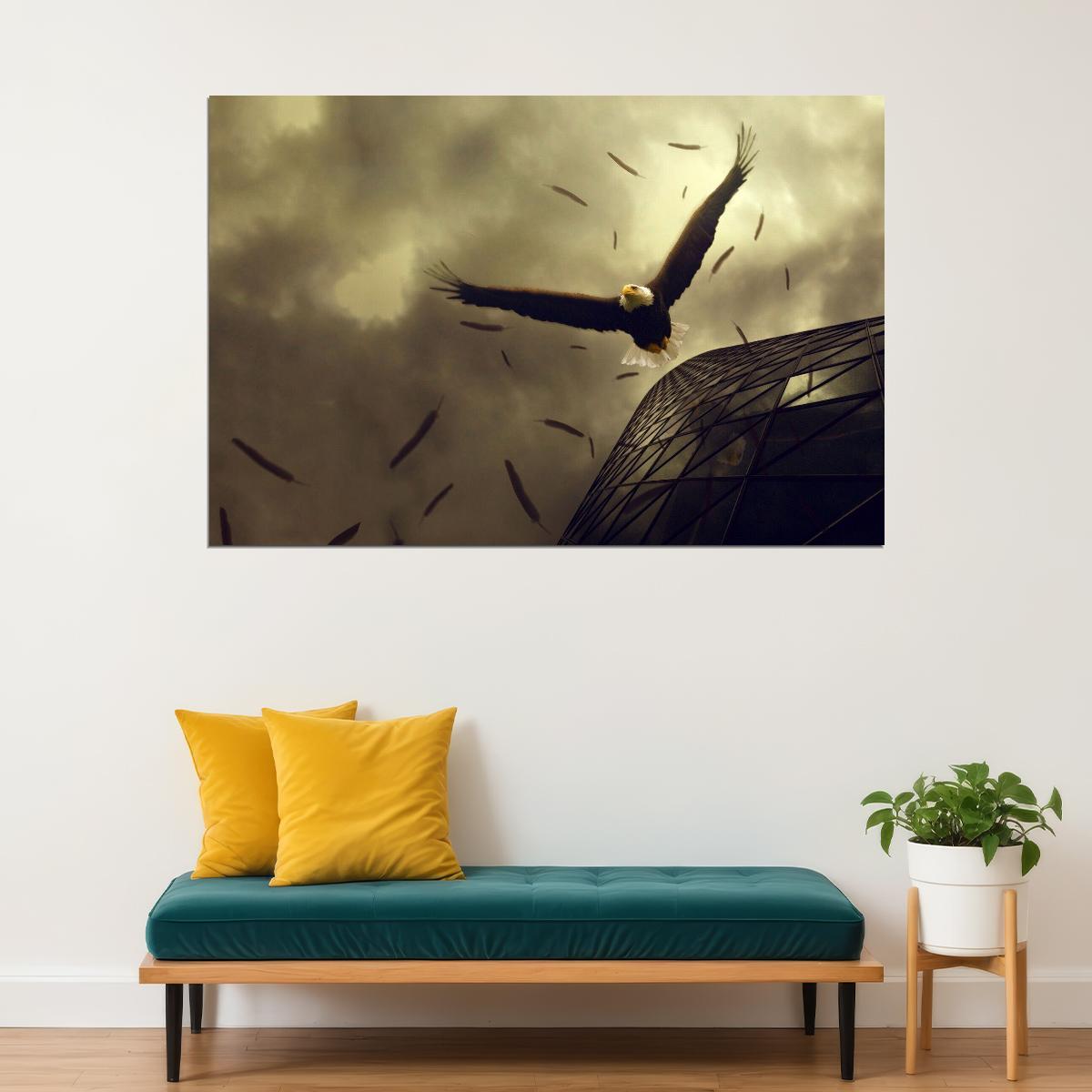 American Bald Eagle Poster National Bird Wall Art Wildlife Photography Print - xonomax