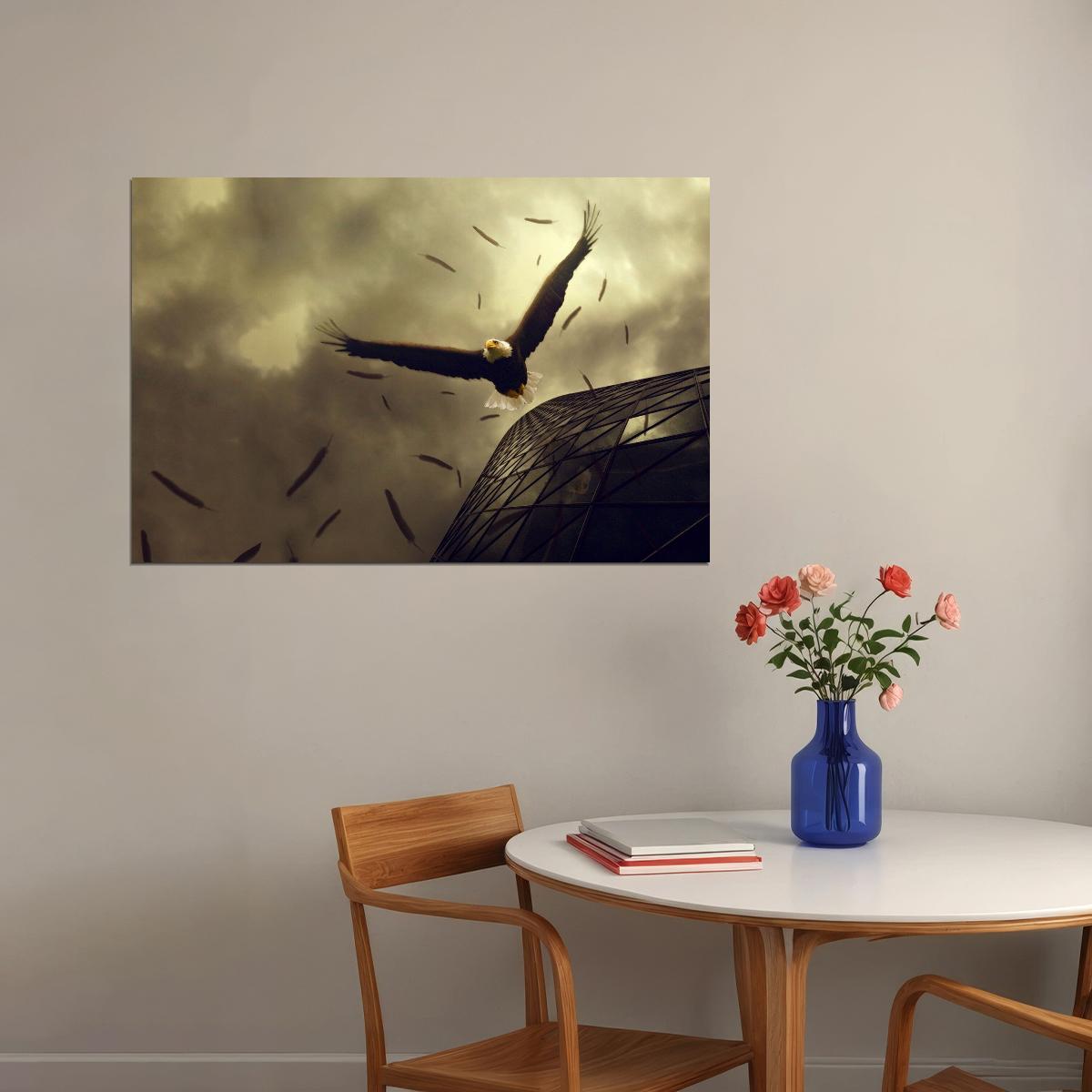 American Bald Eagle Poster National Bird Wall Art Wildlife Photography Print - xonomax