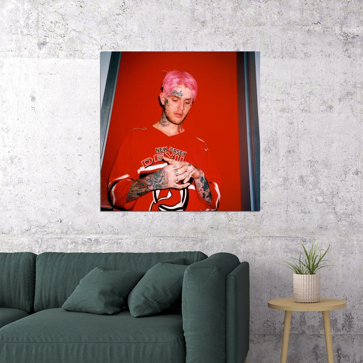 Lil Peep Hellboy Album Cover Art Rap Music Poster