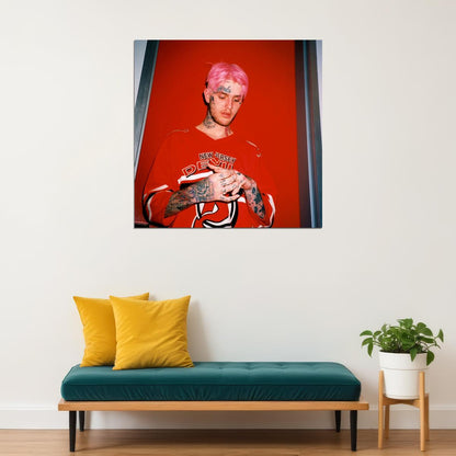 Lil Peep Hellboy Album Cover Art Rap Music Poster