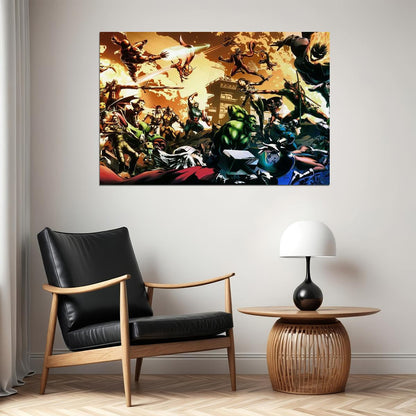 Marvel Vs. Capcom Video Game Poster Nintendo Gamer Wall Art